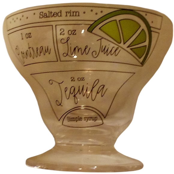 Mud Pie NWT 2 Margarita Recipe Glasses Footed Stemless Margarita Glasses - Picture 4 of 6